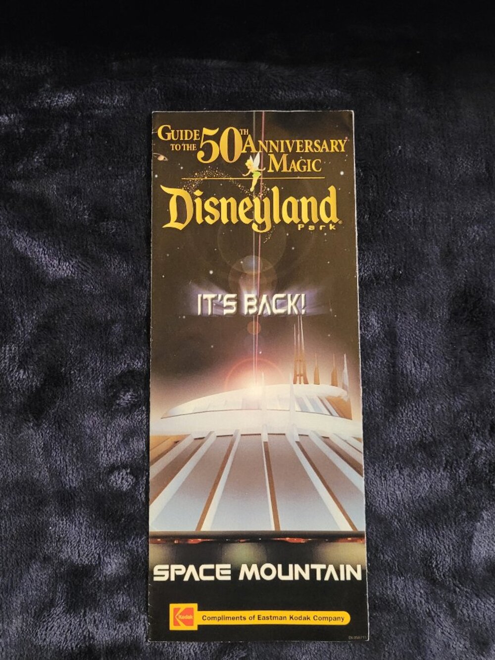 Disneyland 50th Anniversary 2005 Space Mountain “It’s Back!” Park Guide Map Koda